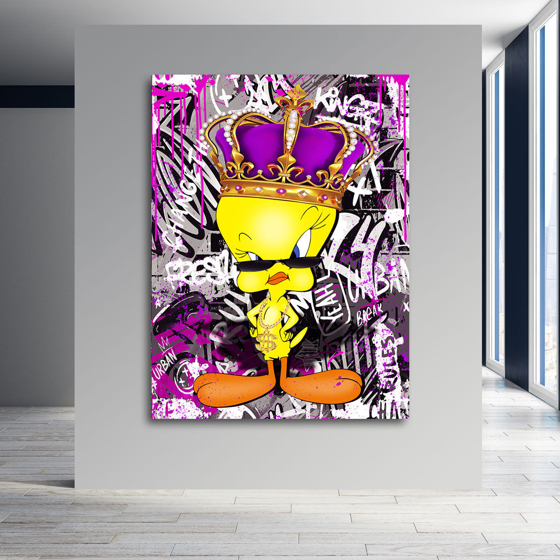 Pop Art Wandbild Rich Tweety