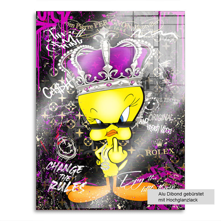 Pop Art Wandbild Bad Tweety