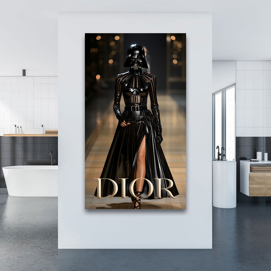 Lifestyle Wandbild Miss Vader Dior Style