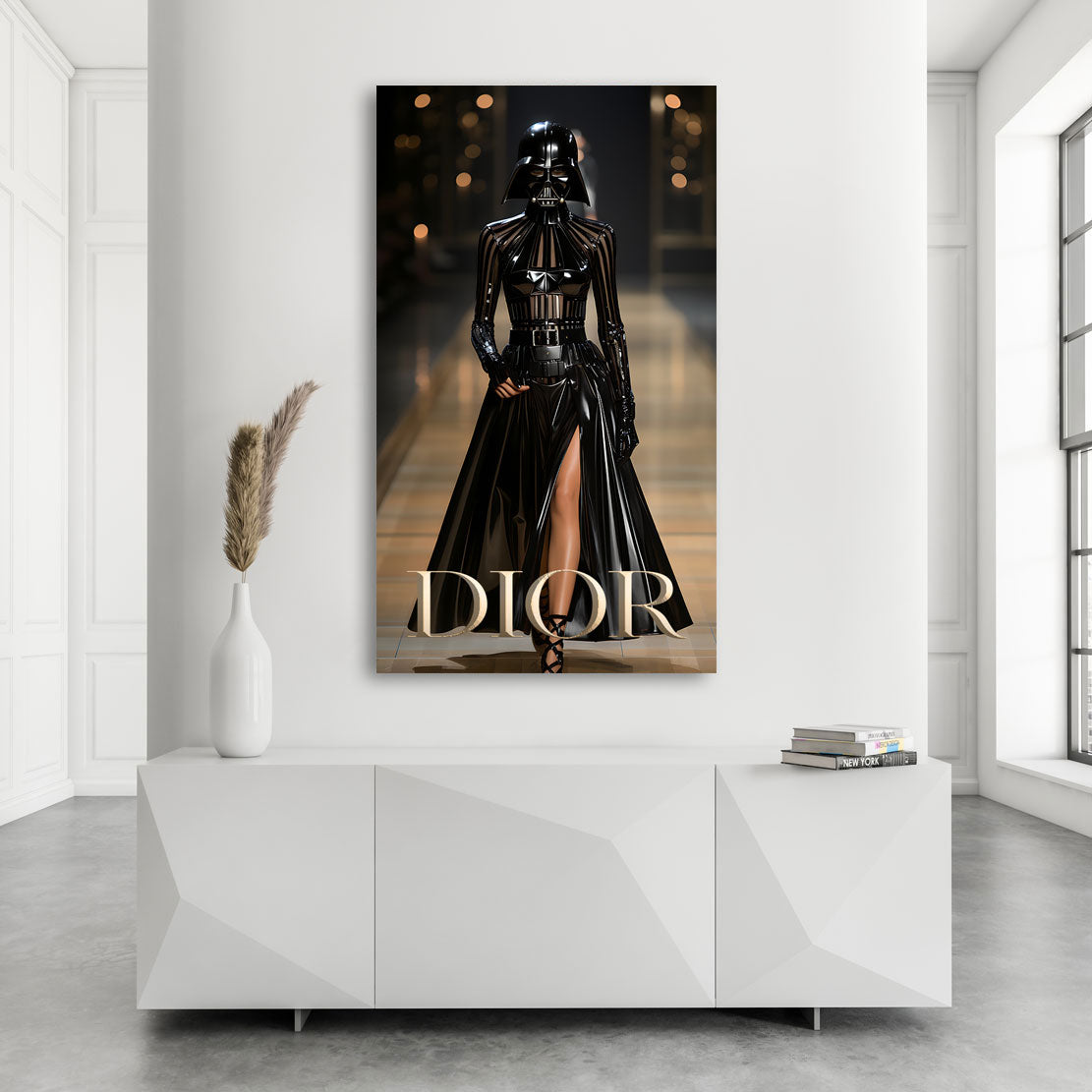 Lifestyle Wandbild Miss Vader Dior Style