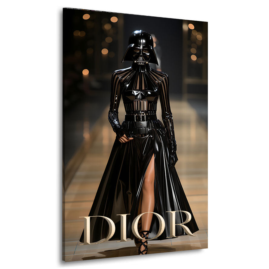 Lifestyle Wandbild Miss Vader Dior Style