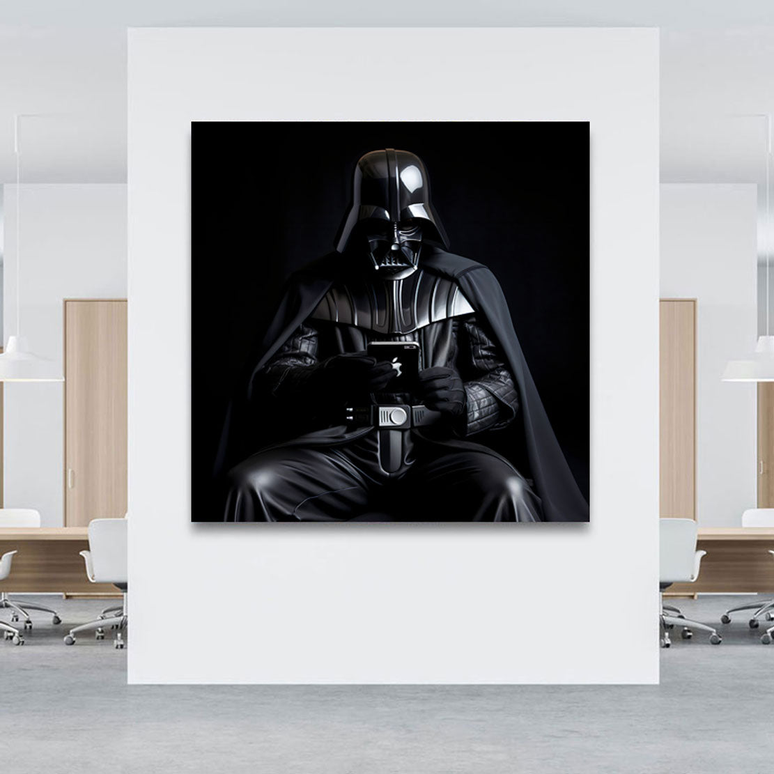 Wandbild Darth Vader send a Message