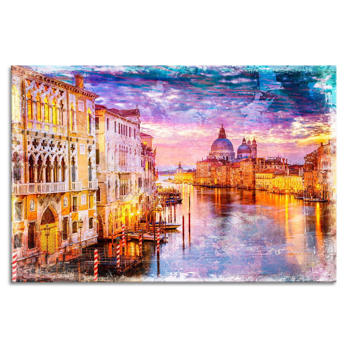 Wandbild Leinwandbild Venedig Abstrakt