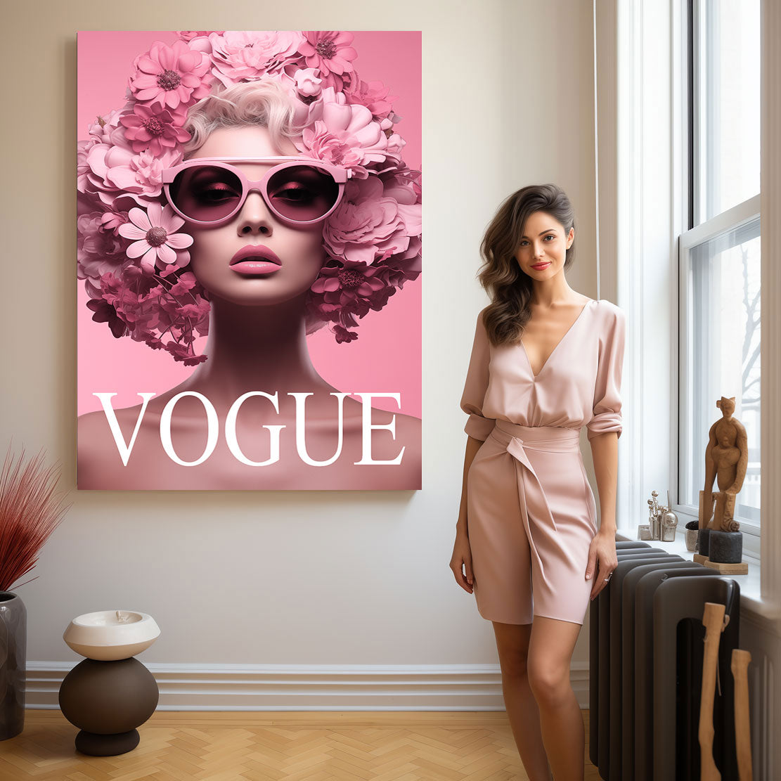 Lifestyle Wandbild Pink Lady