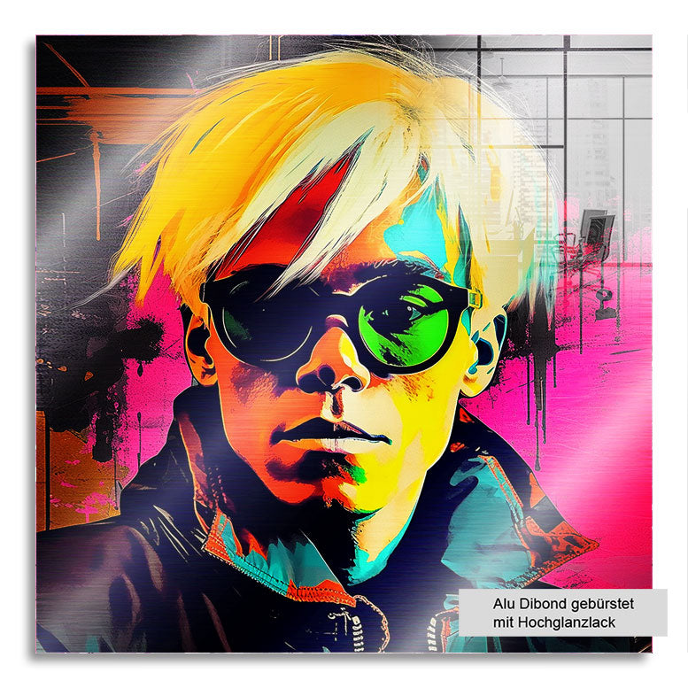 Pop Art Wandbild Andy Warhol Portrait
