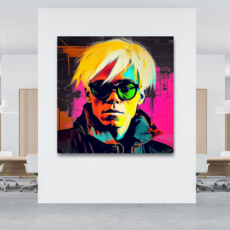 Pop Art Wandbild Andy Warhol Portrait