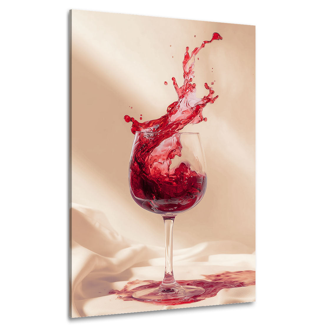 Crimson Wine Elegance Wandbild