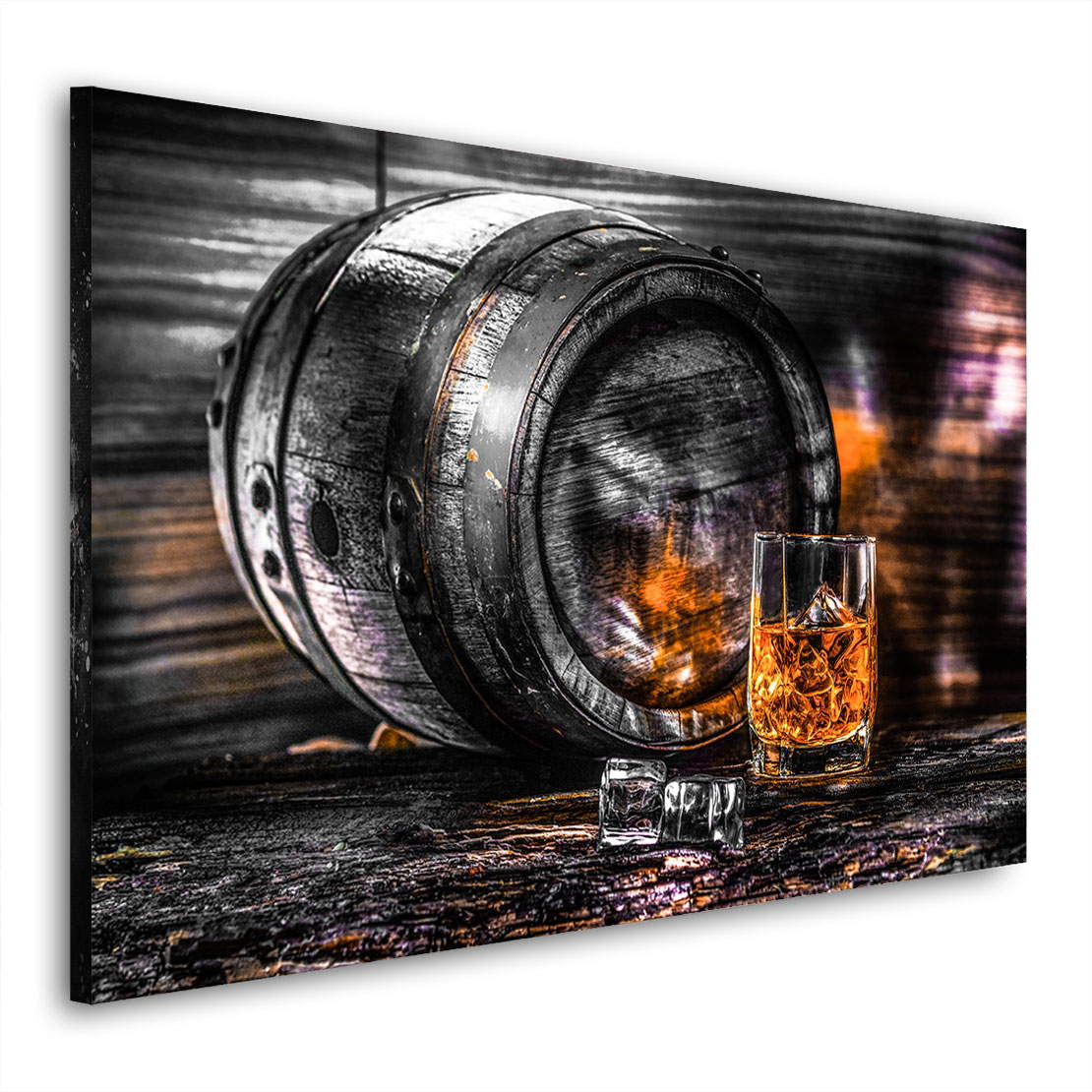 Wandbild Whiskey Fass