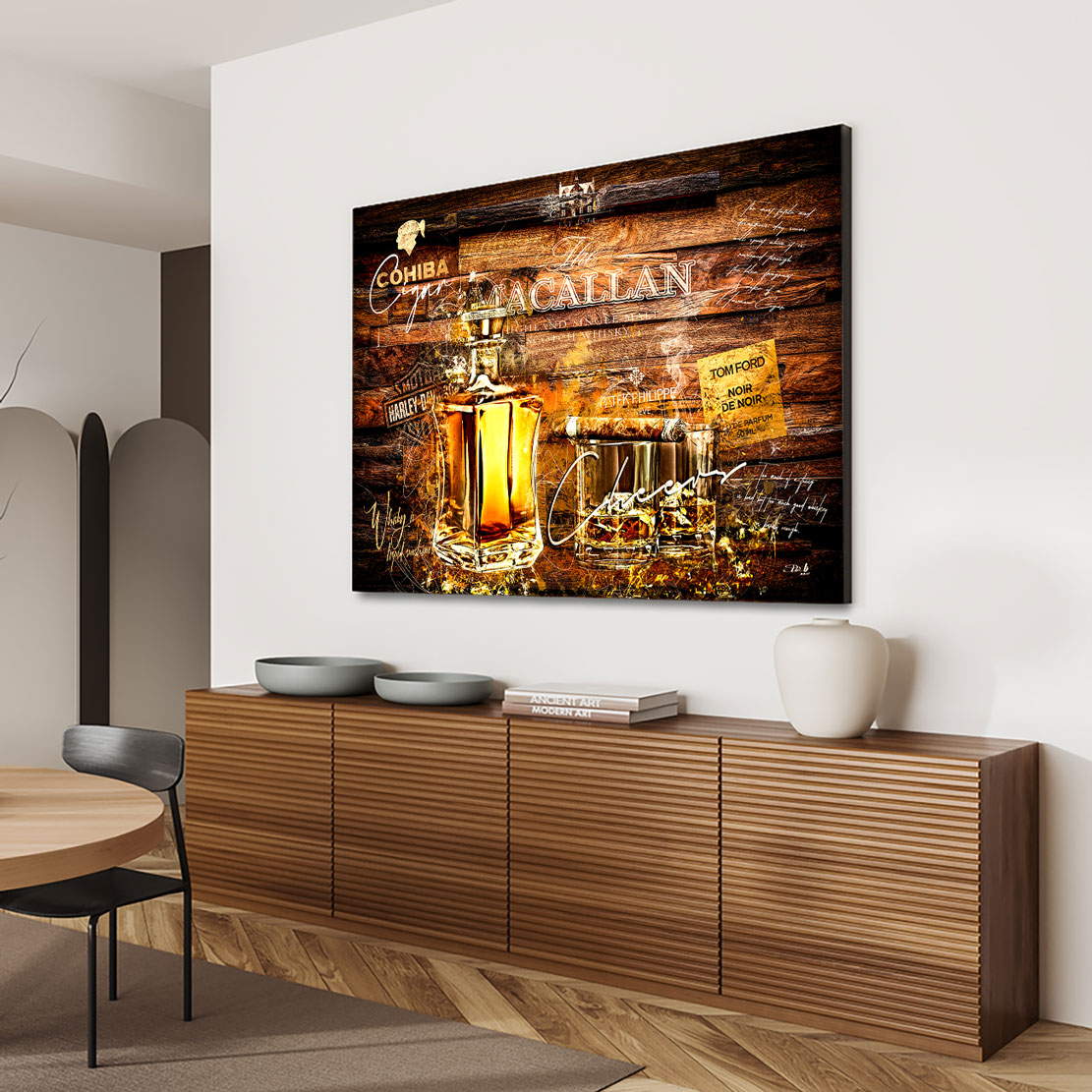 Whisky Leinwandbild Macallan in the Wood