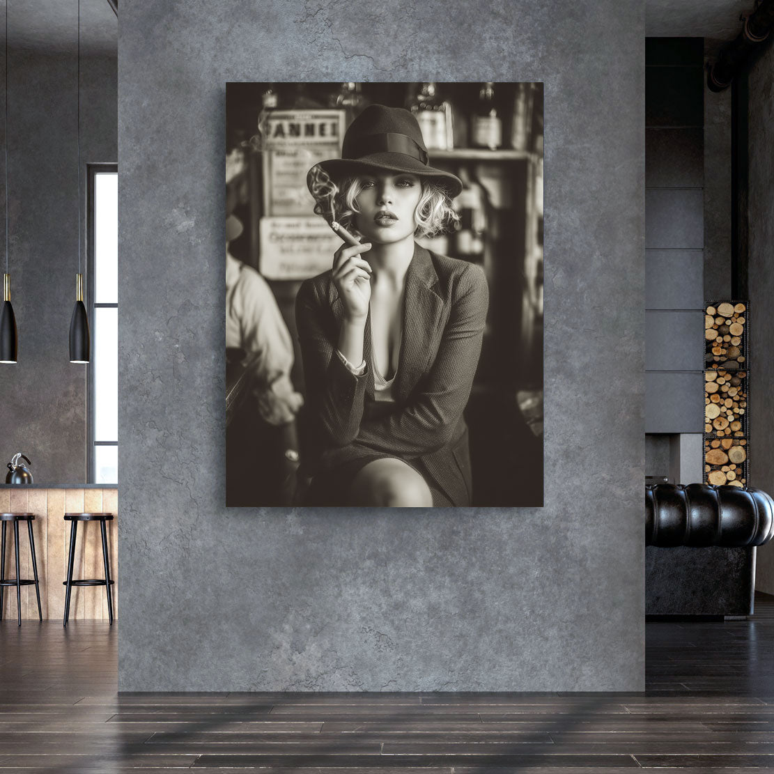 Midnight Noir Affair Wandbild