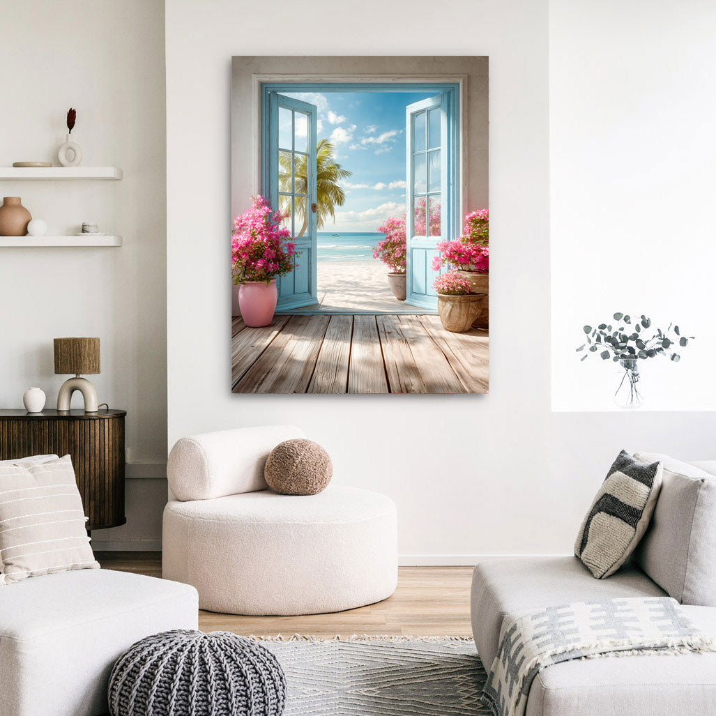Azure Blossom Bay Wandbild