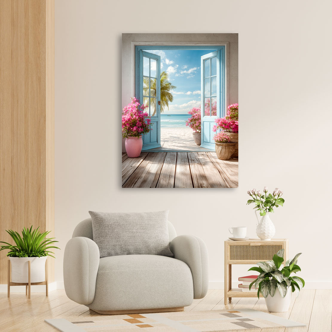 Azure Blossom Bay Wandbild