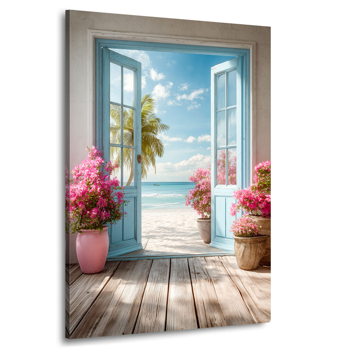 Azure Blossom Bay Wandbild