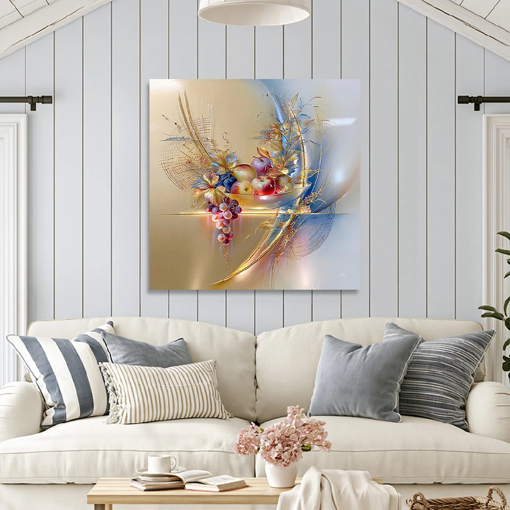 Goldene Früchte Wandbild