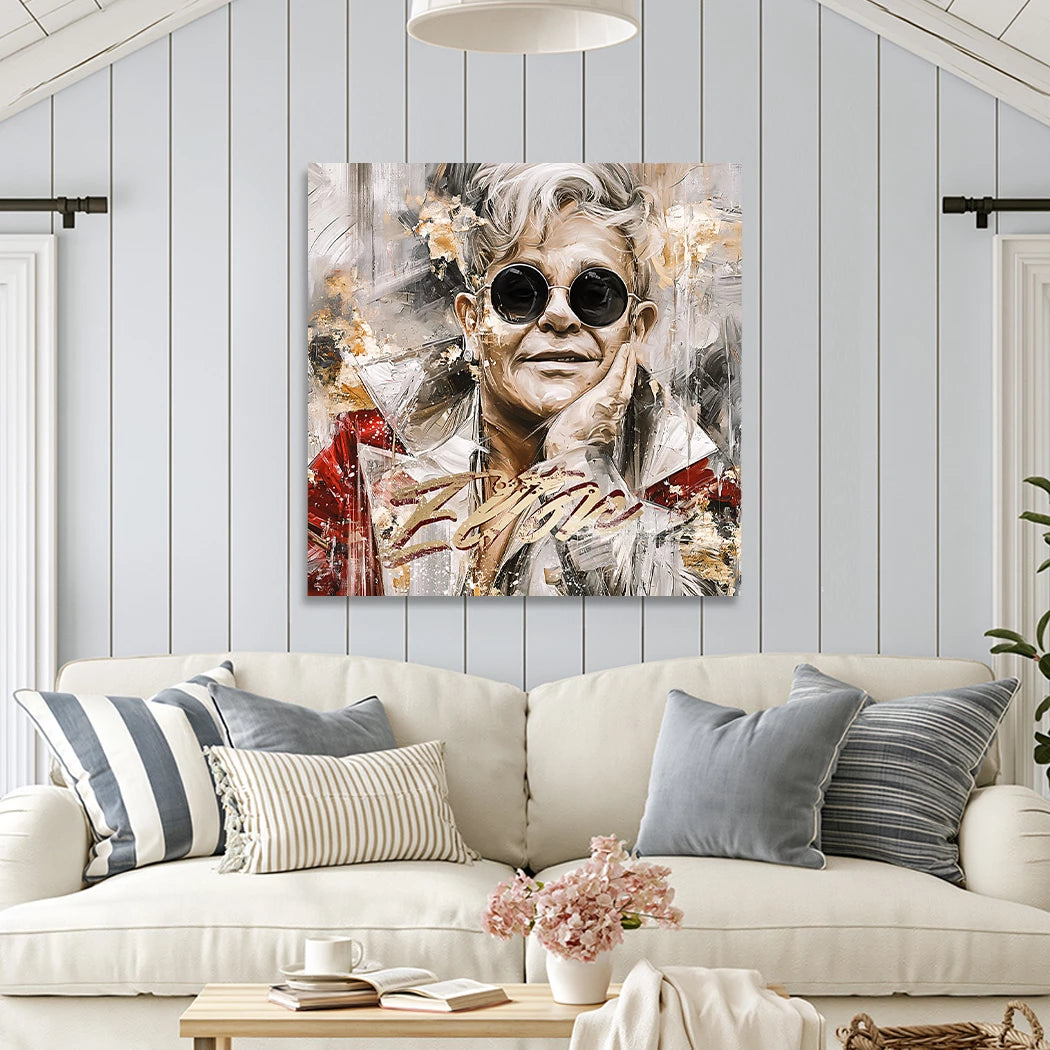 Elton John Stardust Wandbild