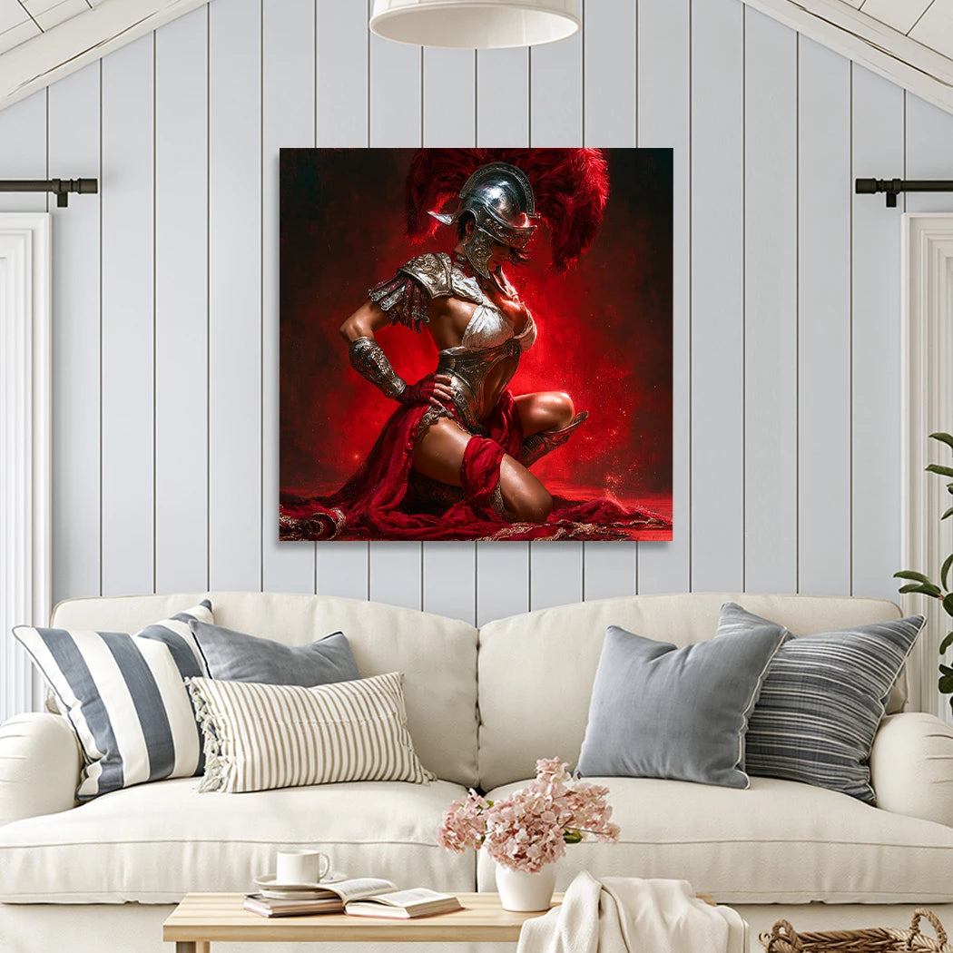 Römische Amazone Wandbild