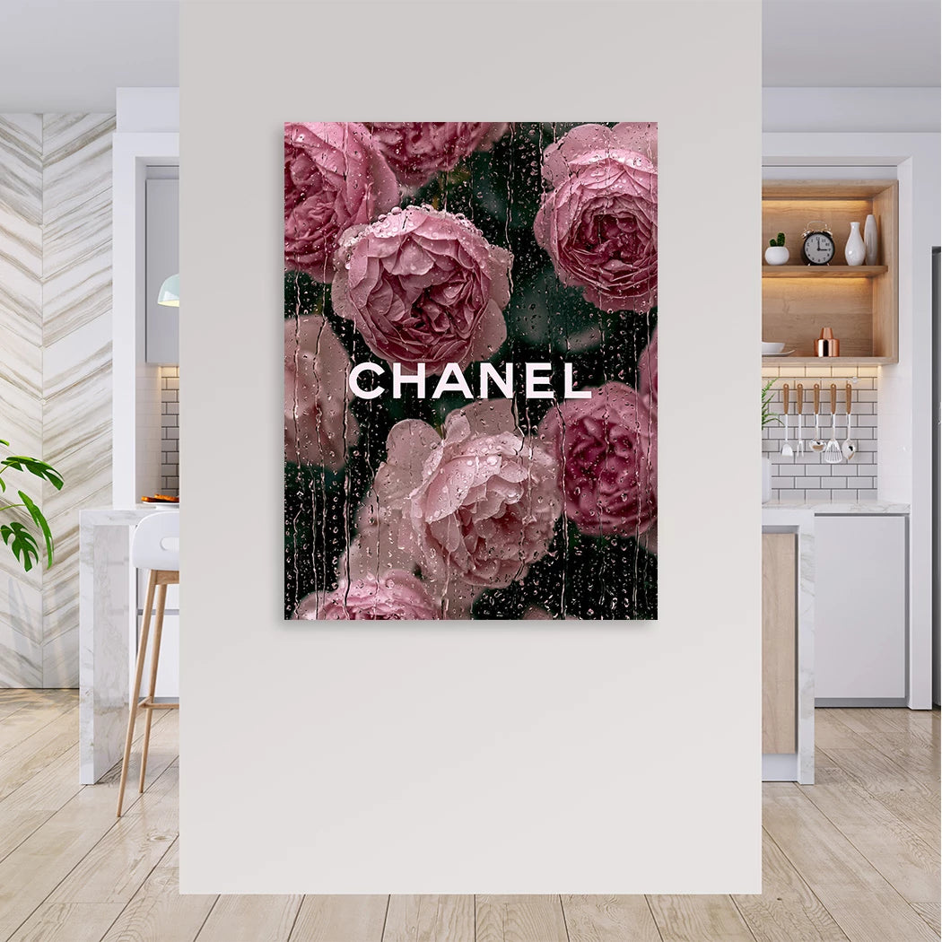 Chanel Rosentraum Wandbild