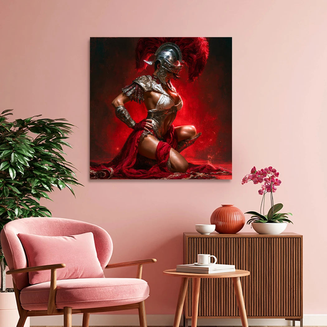 Römische Amazone Wandbild