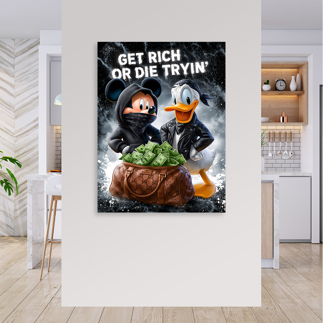 Micky Donald Hustle Wandbild