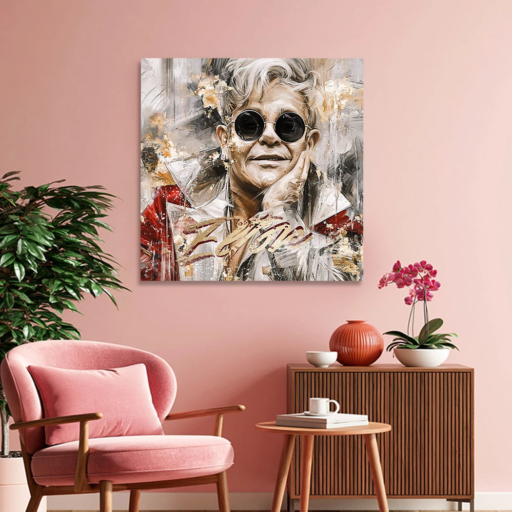 Elton John Stardust Wandbild