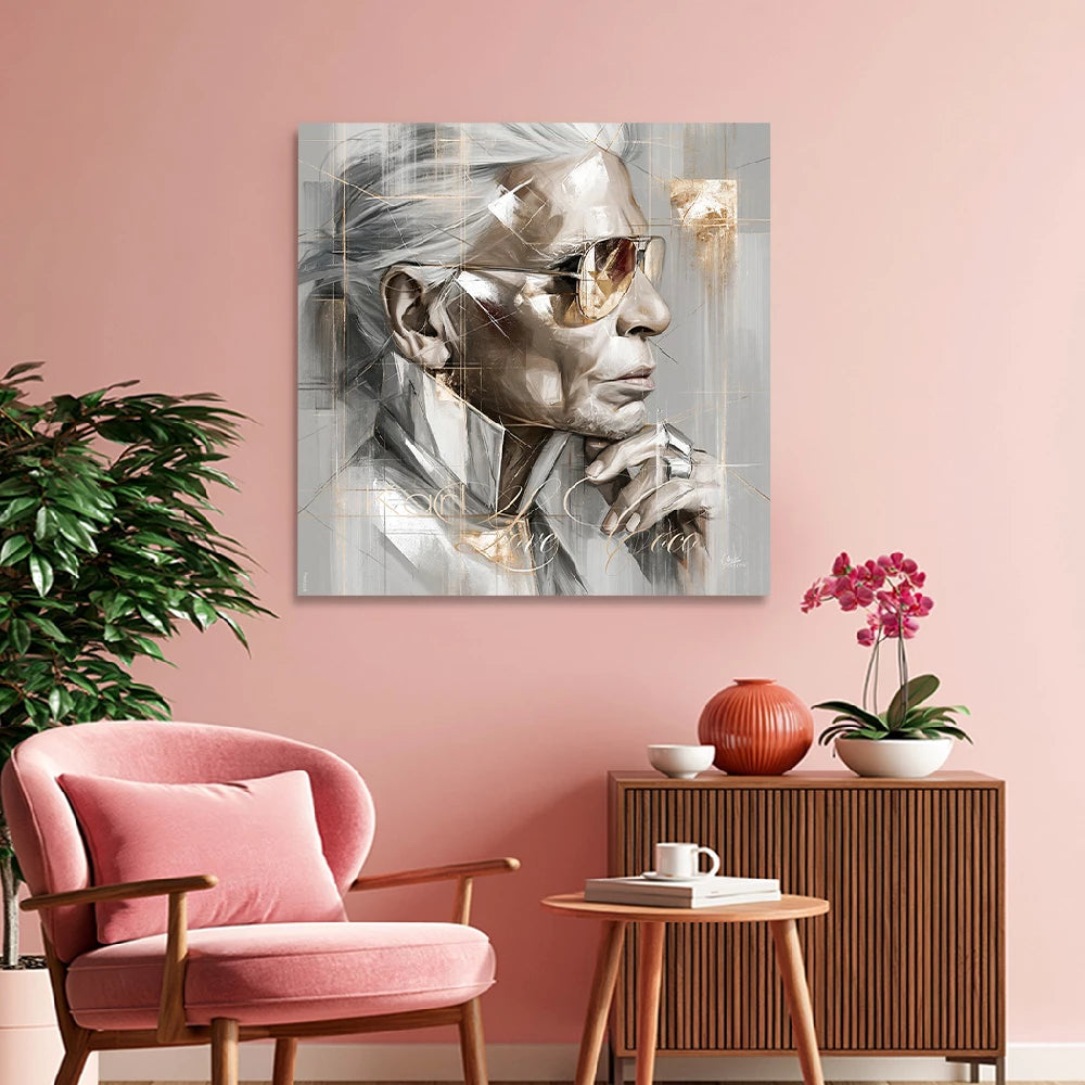 Karl Lagerfeld Art Couture Wandbild