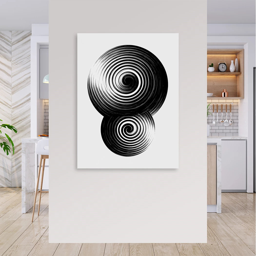 Spiralen Wandbild