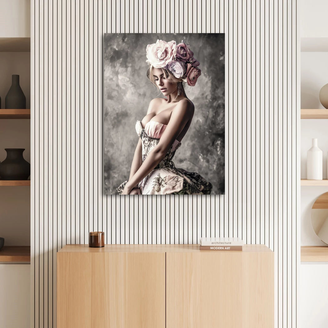 Rosen Muse Wandbild