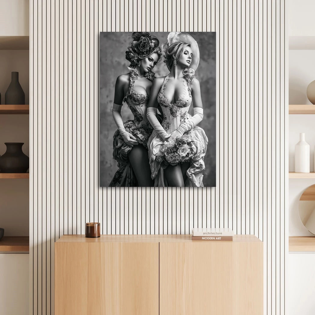 Damen der Rosen Wandbild
