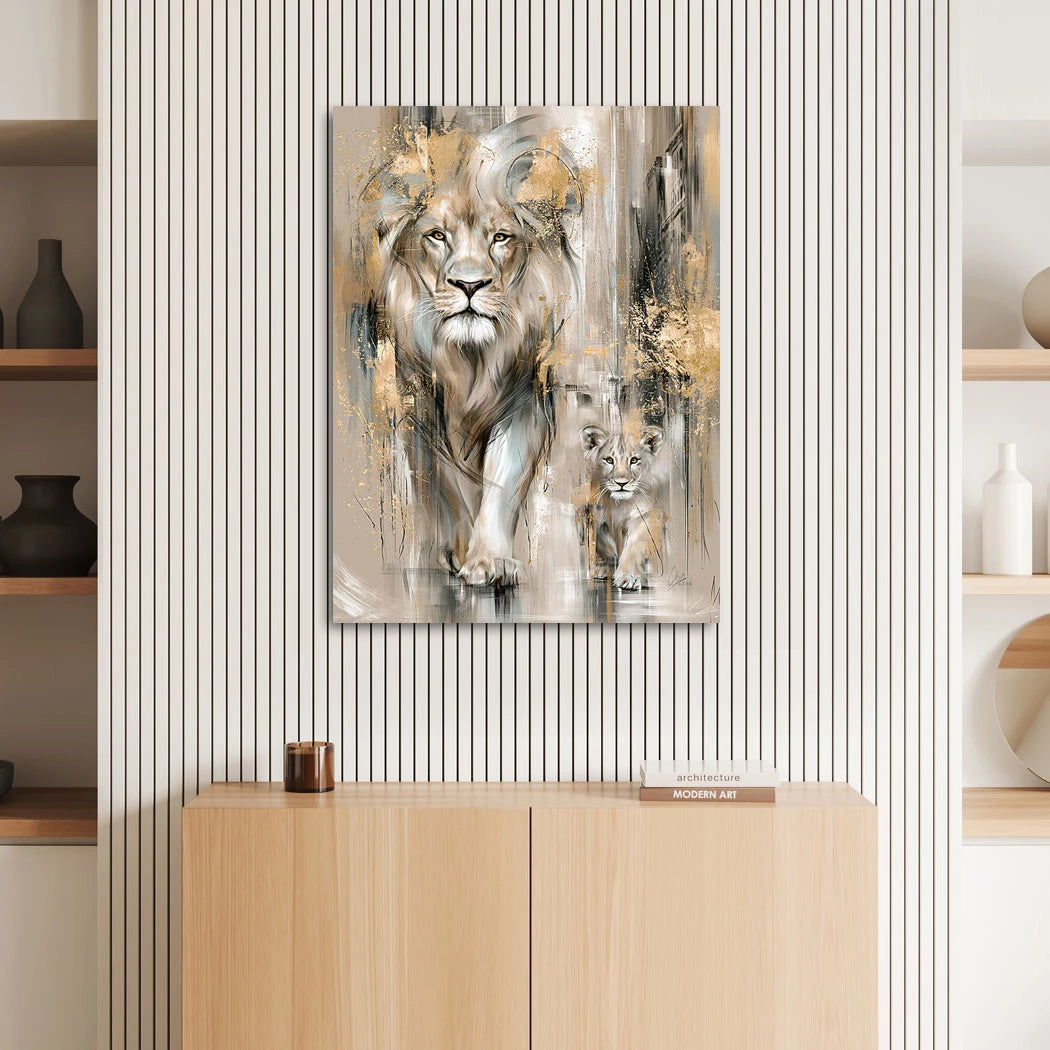 Löwenbande Wandbild
