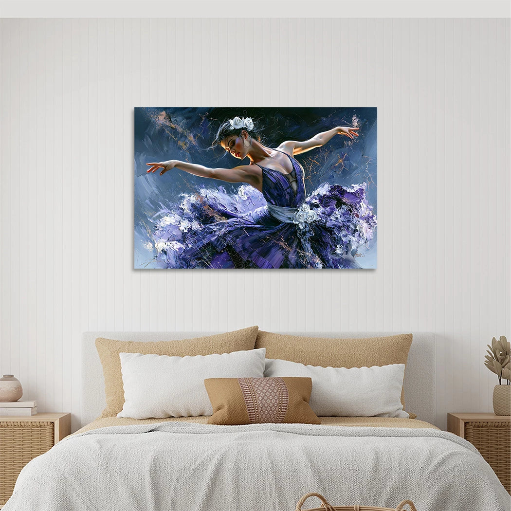 Ballerina Violett Wandbild