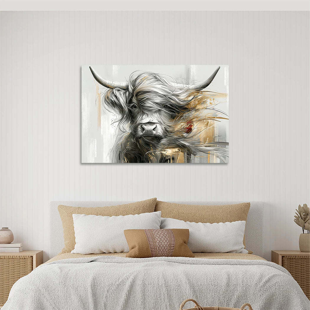 Highland Stier Wandbild
