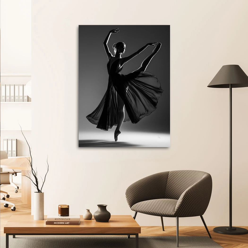 Ballerina Nocturne Wandbild