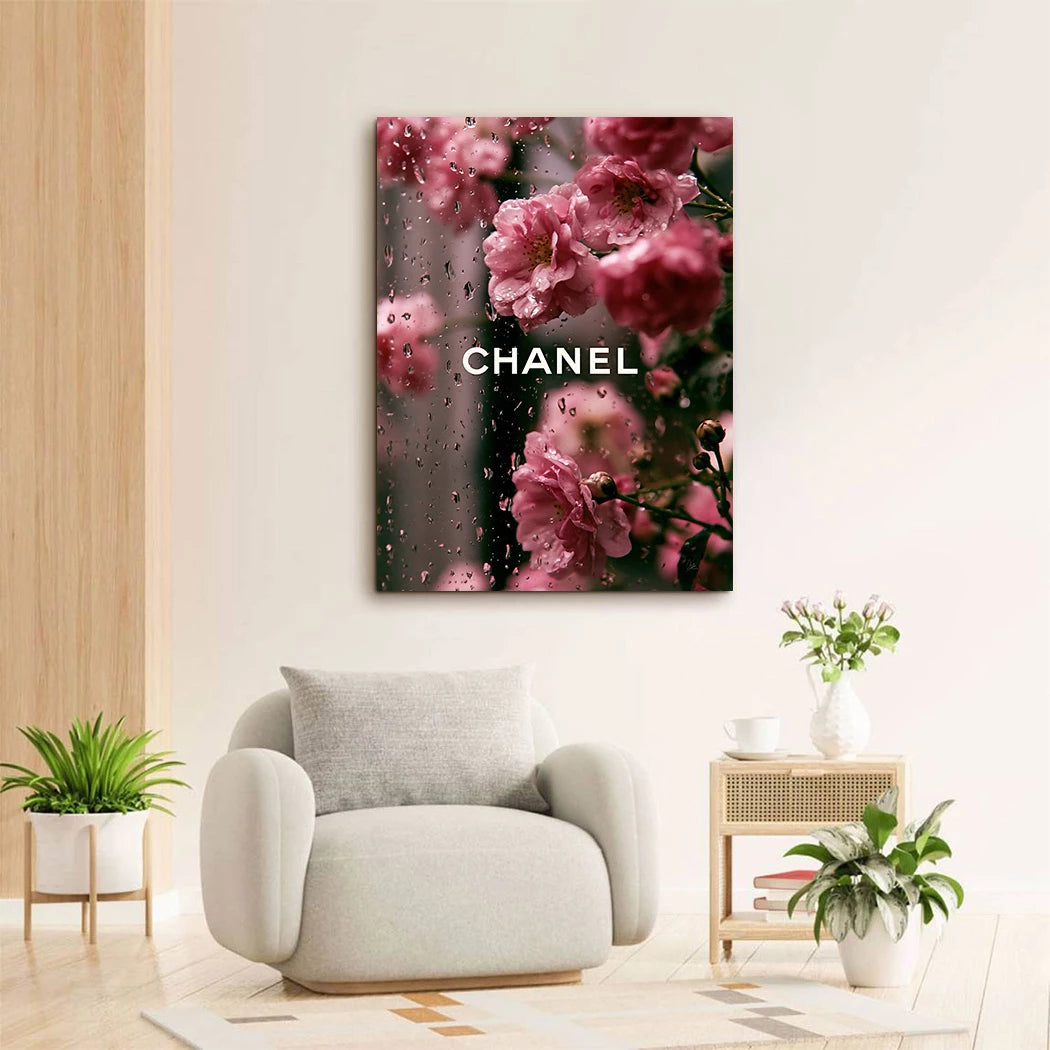 Chanel Rosé Wandbild