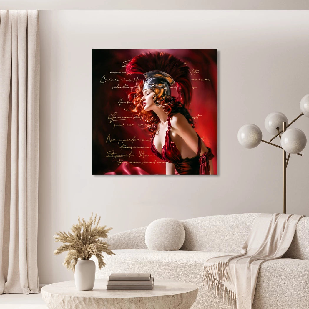 Römische Muse Wandbild
