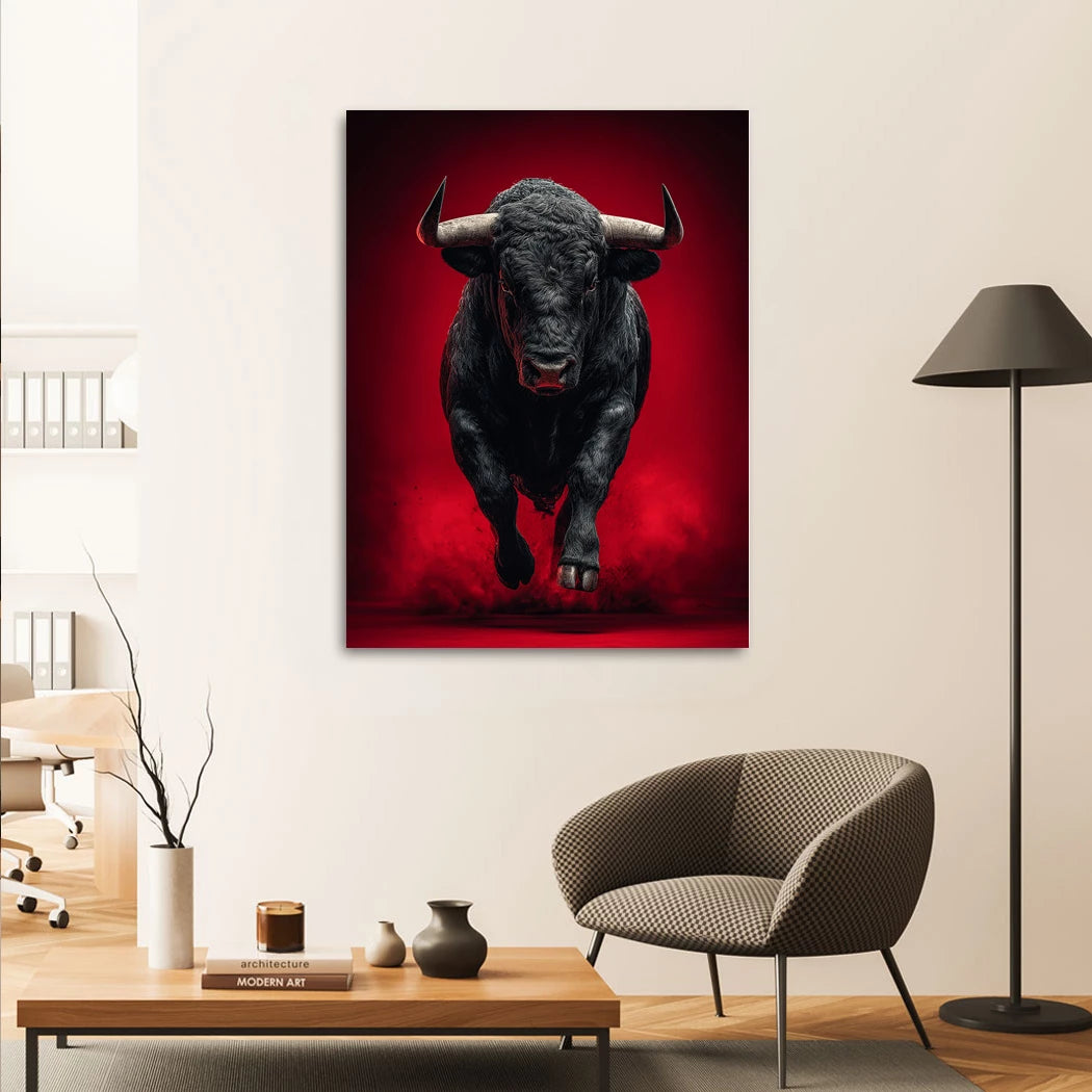 Der schwarze Stier Wandbild