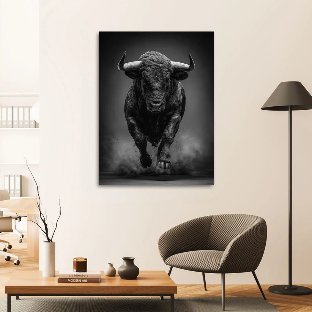 Black Bull Wandbild