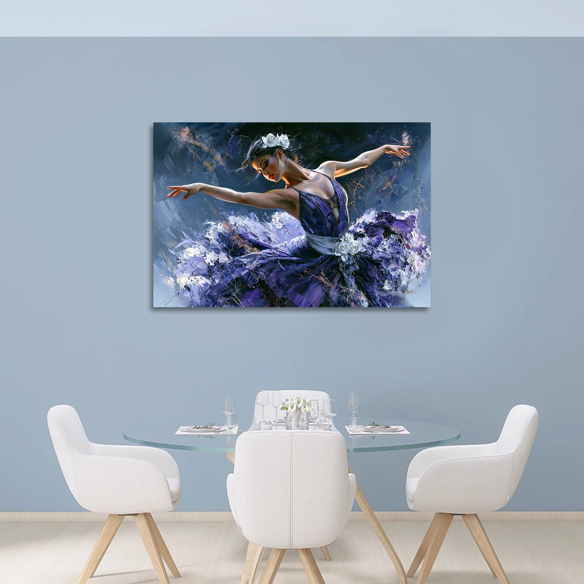 Ballerina Violett Wandbild