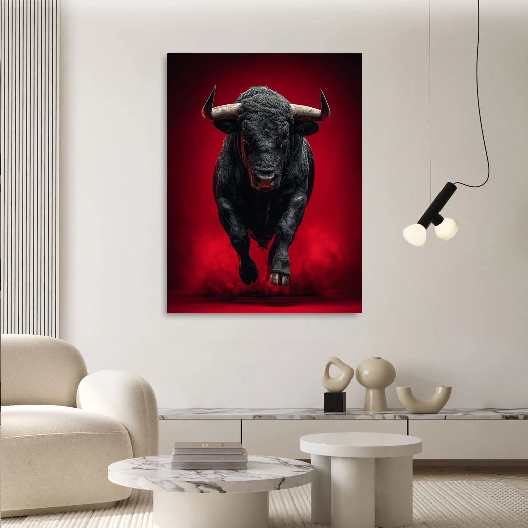 Der schwarze Stier Wandbild