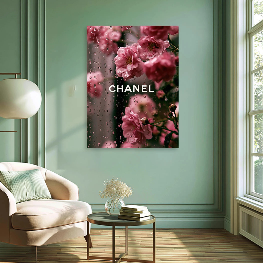 Chanel Rosé Wandbild