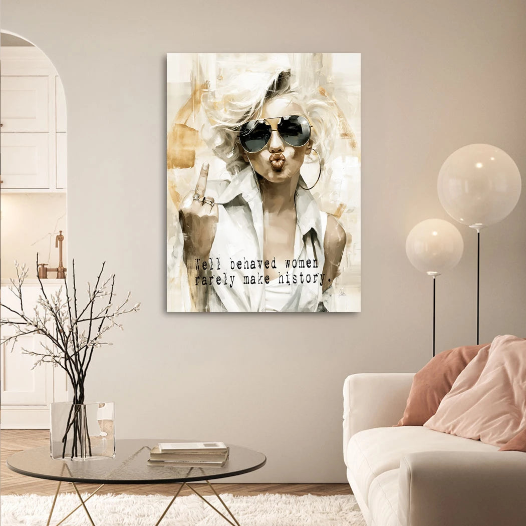 Marilyn No Rules Wandbild