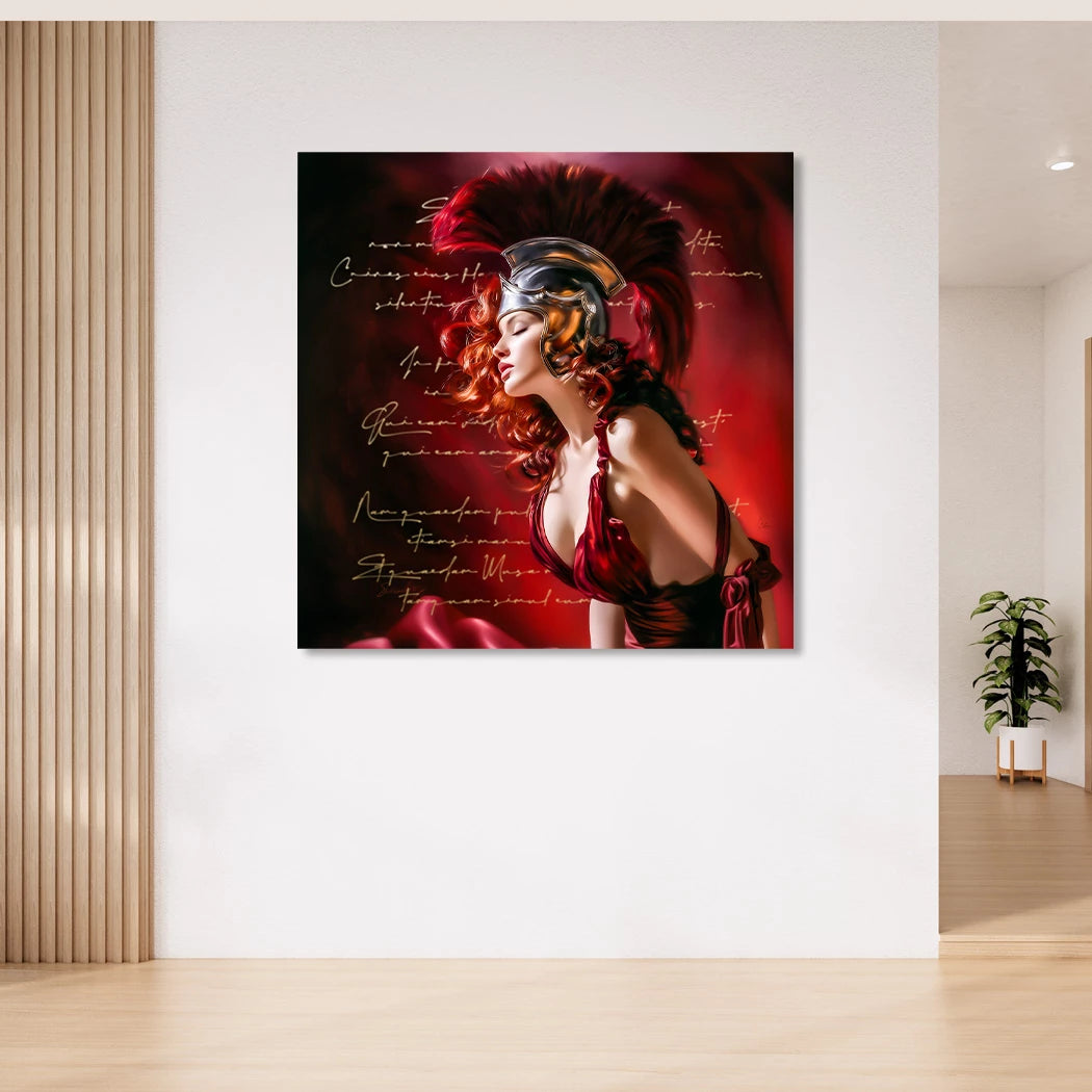 Römische Muse Wandbild