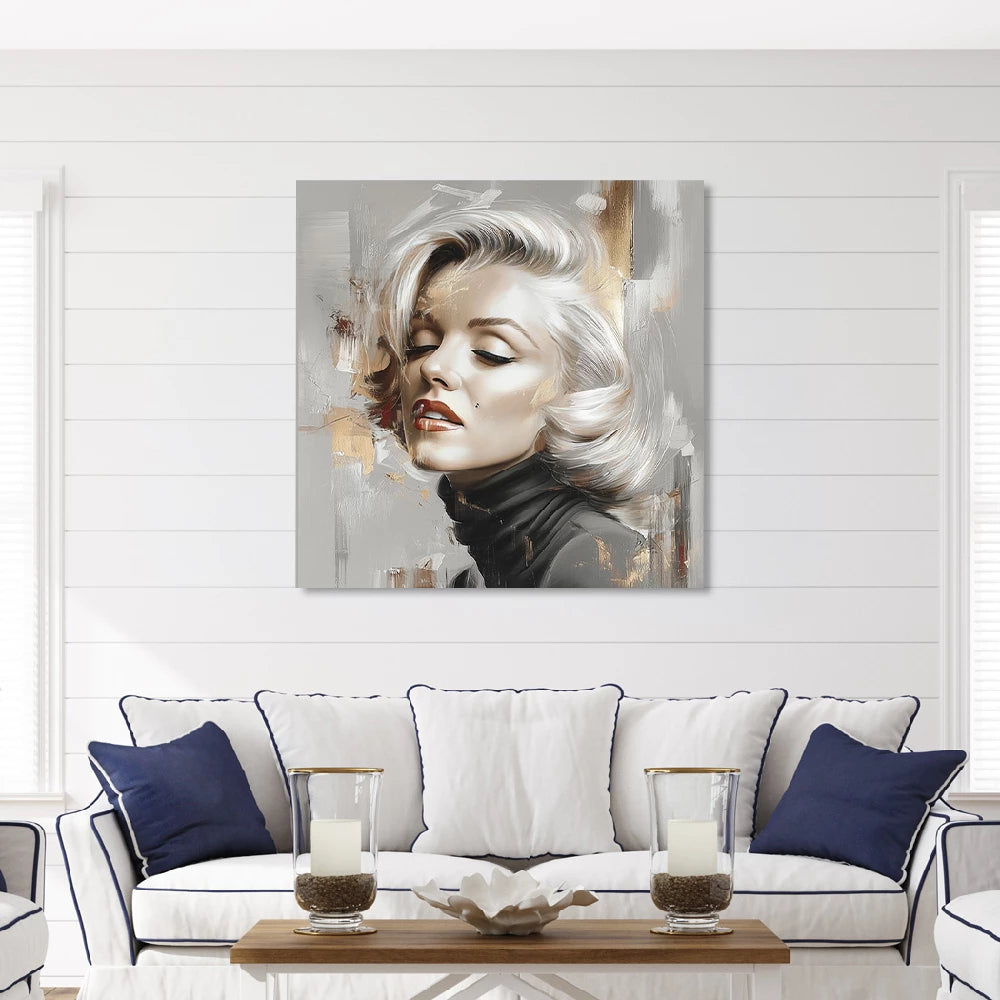 Marilyn Monroe Elegance Abstrakt Wandbild