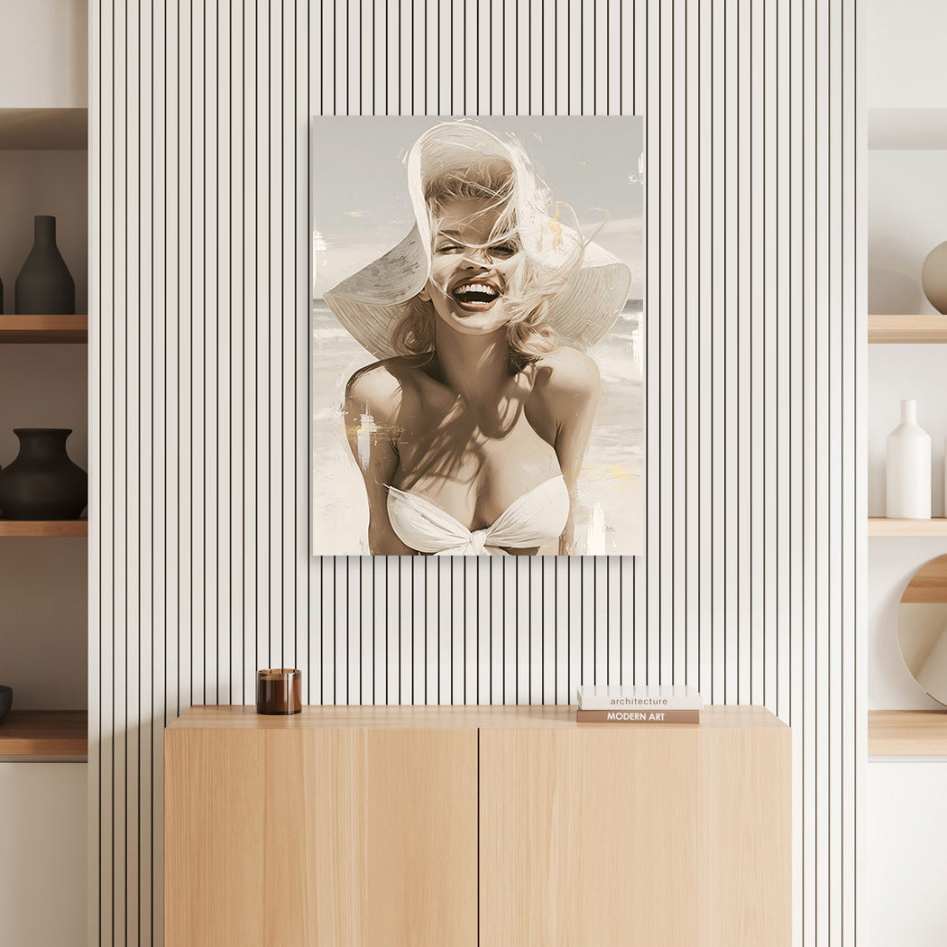 Marilyn Monroe Golden Summer Wandbild