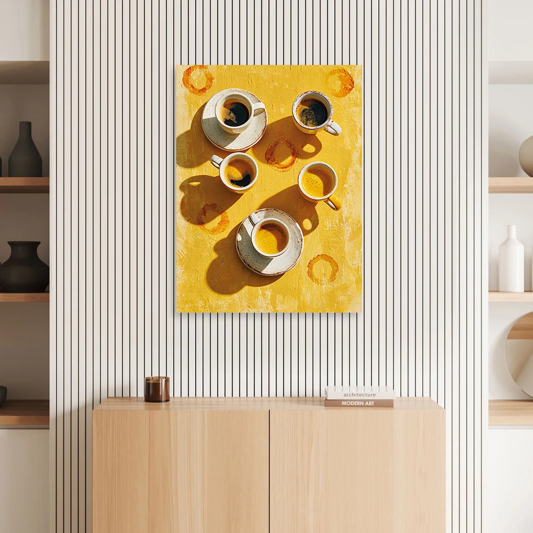 Kaffee Sonnenspiel Wandbild