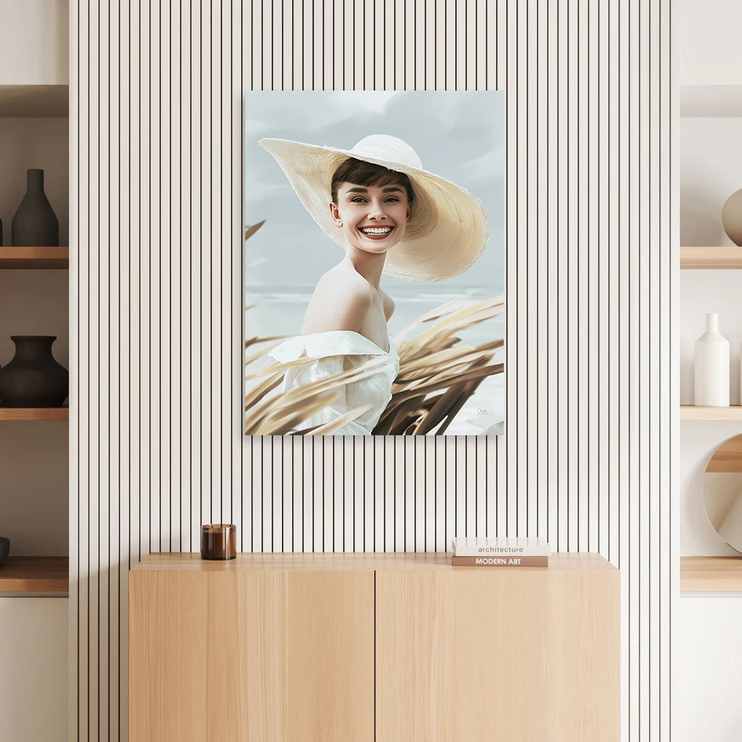 Audrey Hepburn Summer Breeze Wandbild