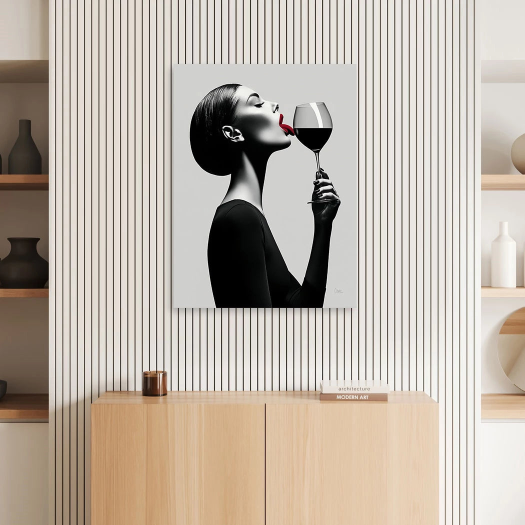 Wine Kiss Wandbild