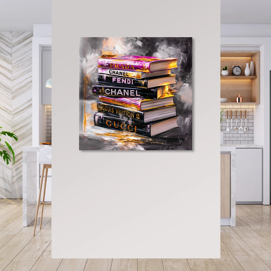 Fashion Books Wandbild