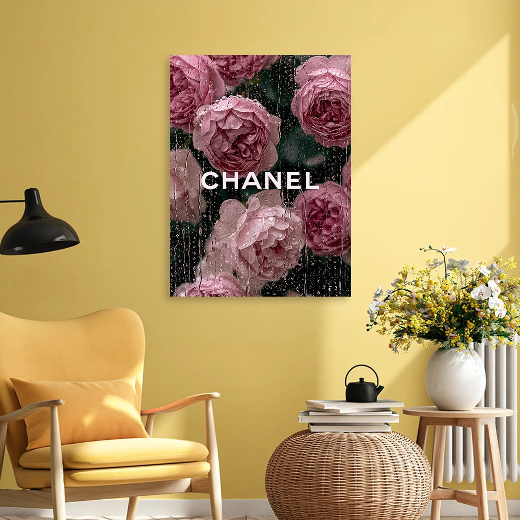 Chanel Rosentraum Wandbild