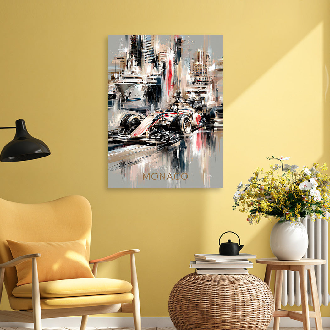 Monaco Speed Wandbild