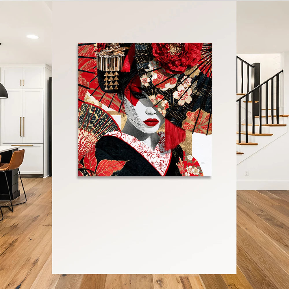 Geisha Rouge Wandbild